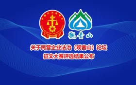 关于民营企业法治（观音山）论坛征文大赛评选结果公布